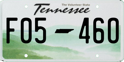 TN license plate F0546O