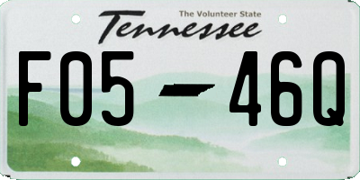 TN license plate F0546Q