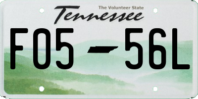 TN license plate F0556L