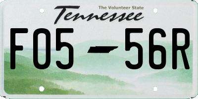 TN license plate F0556R