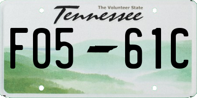 TN license plate F0561C