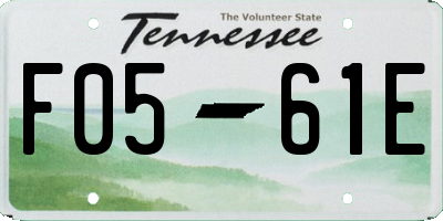 TN license plate F0561E