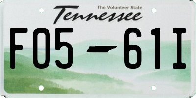 TN license plate F0561I