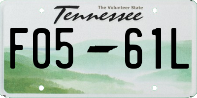 TN license plate F0561L