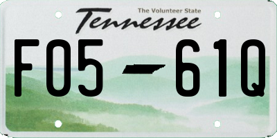 TN license plate F0561Q