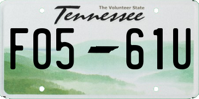 TN license plate F0561U