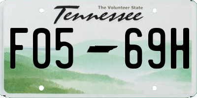 TN license plate F0569H