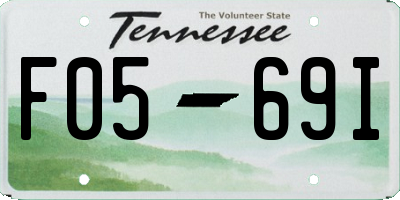 TN license plate F0569I