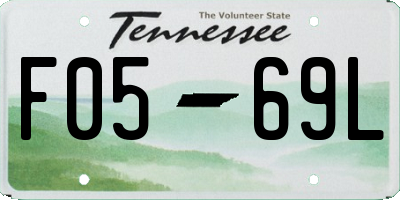 TN license plate F0569L