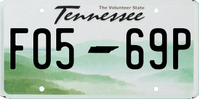 TN license plate F0569P