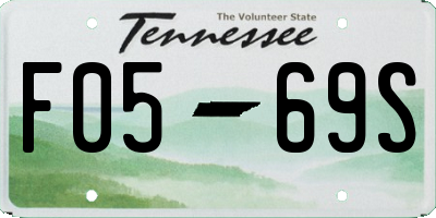 TN license plate F0569S