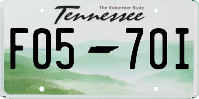 TN license plate F0570I