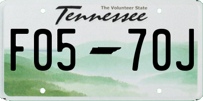 TN license plate F0570J