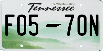 TN license plate F0570N