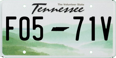 TN license plate F0571V