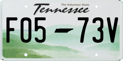 TN license plate F0573V