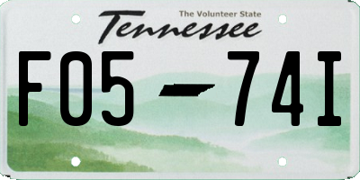 TN license plate F0574I