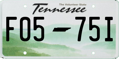 TN license plate F0575I