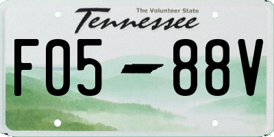 TN license plate F0588V