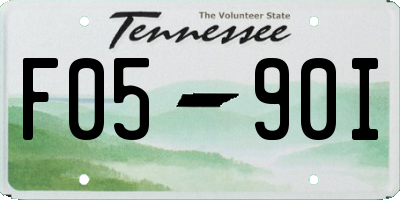 TN license plate F0590I