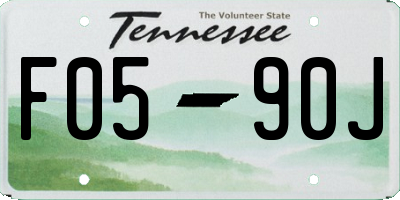 TN license plate F0590J