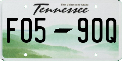 TN license plate F0590Q