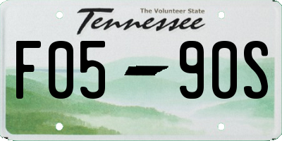 TN license plate F0590S