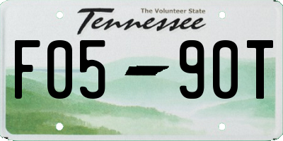TN license plate F0590T