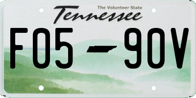 TN license plate F0590V