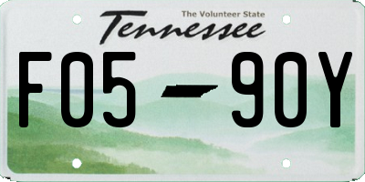 TN license plate F0590Y