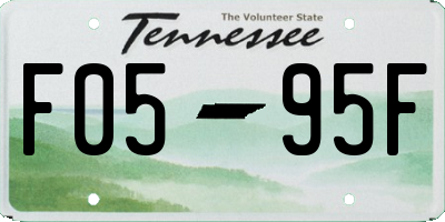TN license plate F0595F