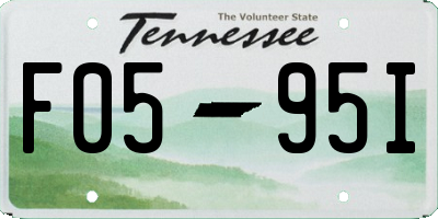 TN license plate F0595I