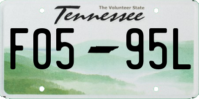 TN license plate F0595L