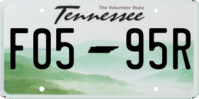 TN license plate F0595R