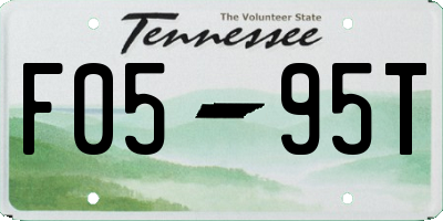 TN license plate F0595T