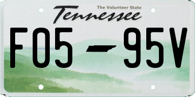 TN license plate F0595V