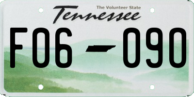 TN license plate F0609O