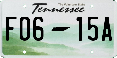 TN license plate F0615A