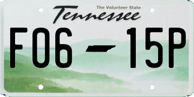 TN license plate F0615P