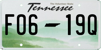 TN license plate F0619Q