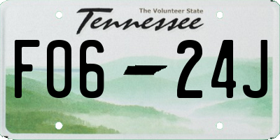 TN license plate F0624J