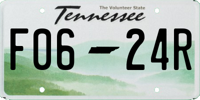 TN license plate F0624R