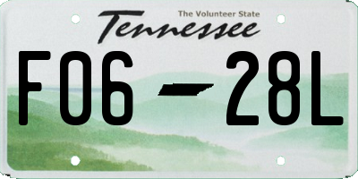 TN license plate F0628L