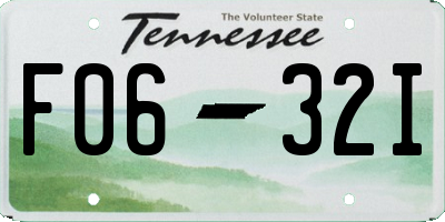 TN license plate F0632I