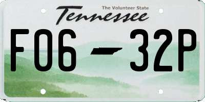 TN license plate F0632P