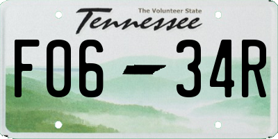TN license plate F0634R