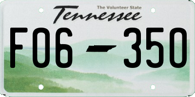 TN license plate F0635O