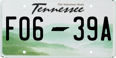 TN license plate F0639A