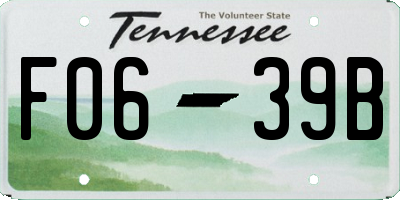 TN license plate F0639B