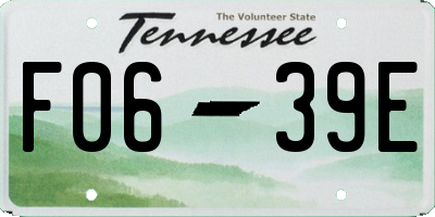 TN license plate F0639E